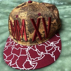 MMXV World Map Travel Hat